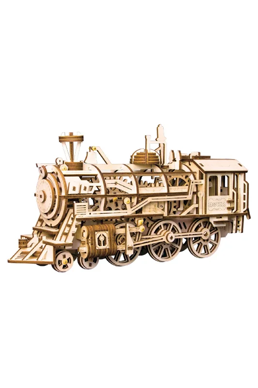 DIY Wooden Puzzle: Locomotive