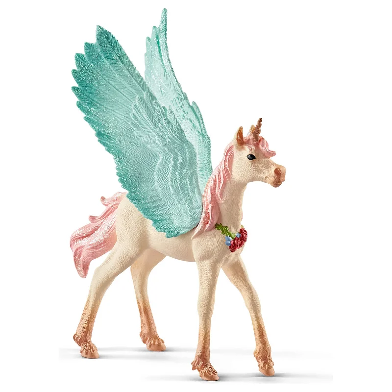 Schleich Bayala Decorated Unicorn Pegasus Foal Figure