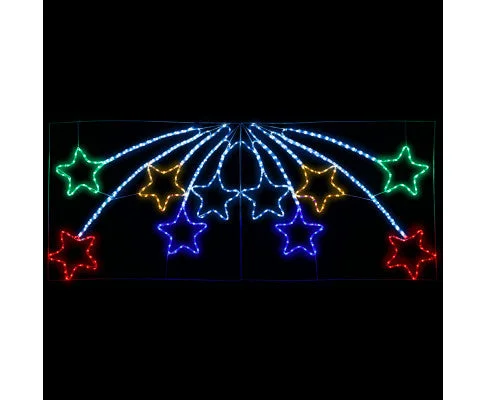 Jingle Jollys Christmas Motif Lights LED Star Fall Light Waterproof Outdoor Xmas